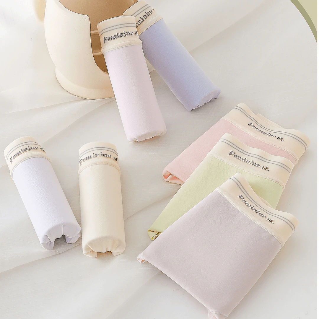 内裤女棉裆无痕柔软透气女士抑菌中腰三角短裤头少女生青少年