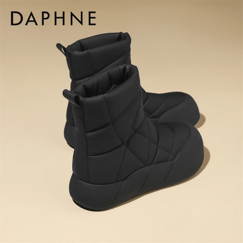 达芙妮东北哈尔滨防寒雪地靴女款2025新款冬季加绒加厚雪地棉鞋子