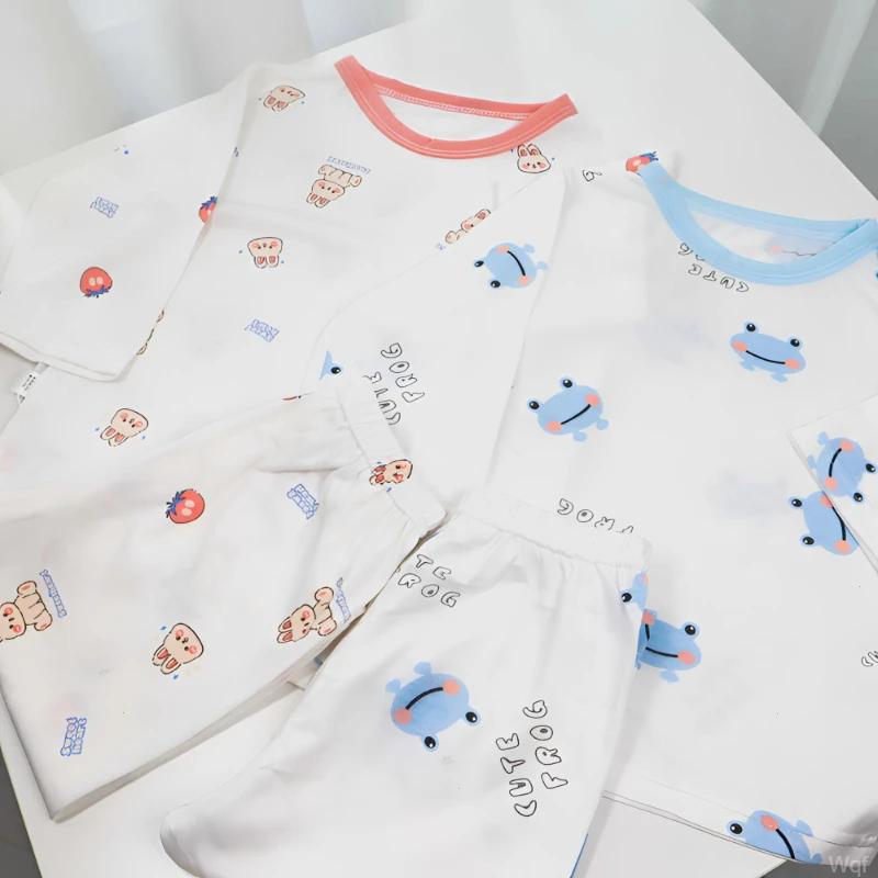 套装优可丝宝宝凉感洋气新款七分袖夏季高品质家居服儿童空调服