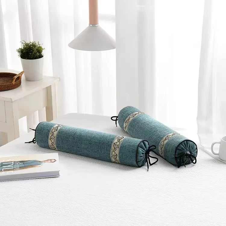 全决明子大号亚麻布糖果枕颈椎枕头糖果圆形枕套圆柱枕套耐用