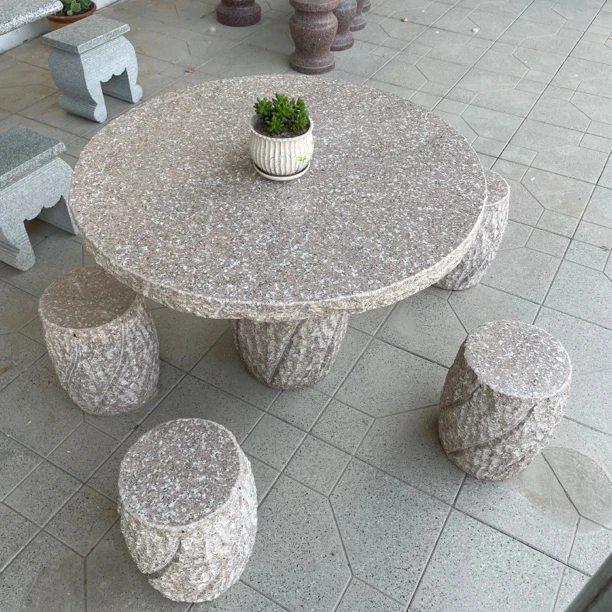 石桌子户外园林摆件