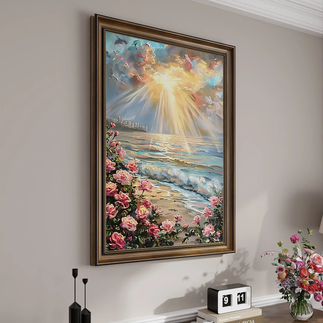 美式入户玄关装饰画走廊过道沙发背景墙客厅油画挂画欧式大气壁画