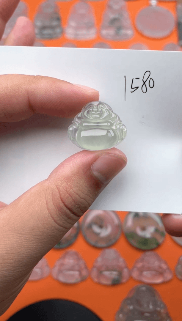【闪购商品】翡翠颈饰未镶嵌佛公18/22/6.3