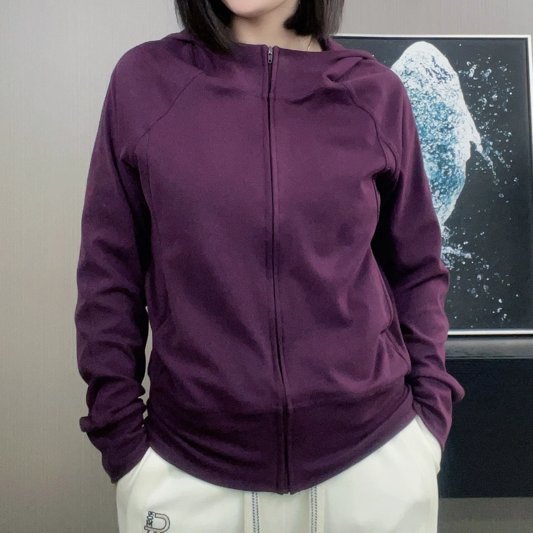 新款连帽长袖运动卫衣短外套女士百搭宽松休闲显瘦拉链上衣6012