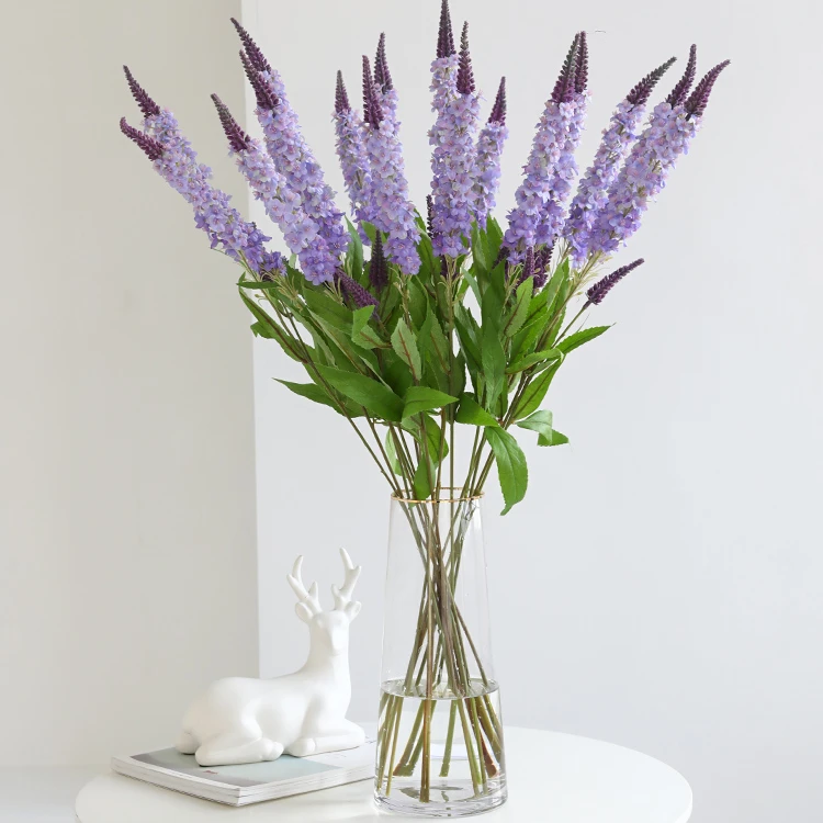 薰衣草仿真花假花绢花 室内家居高品质摆设客厅餐桌装饰花艺摆件