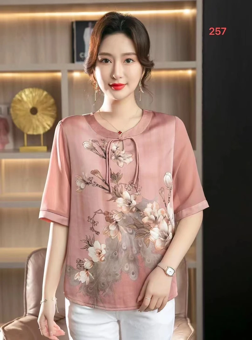 锦衫族妈妈春装上衣打底衫