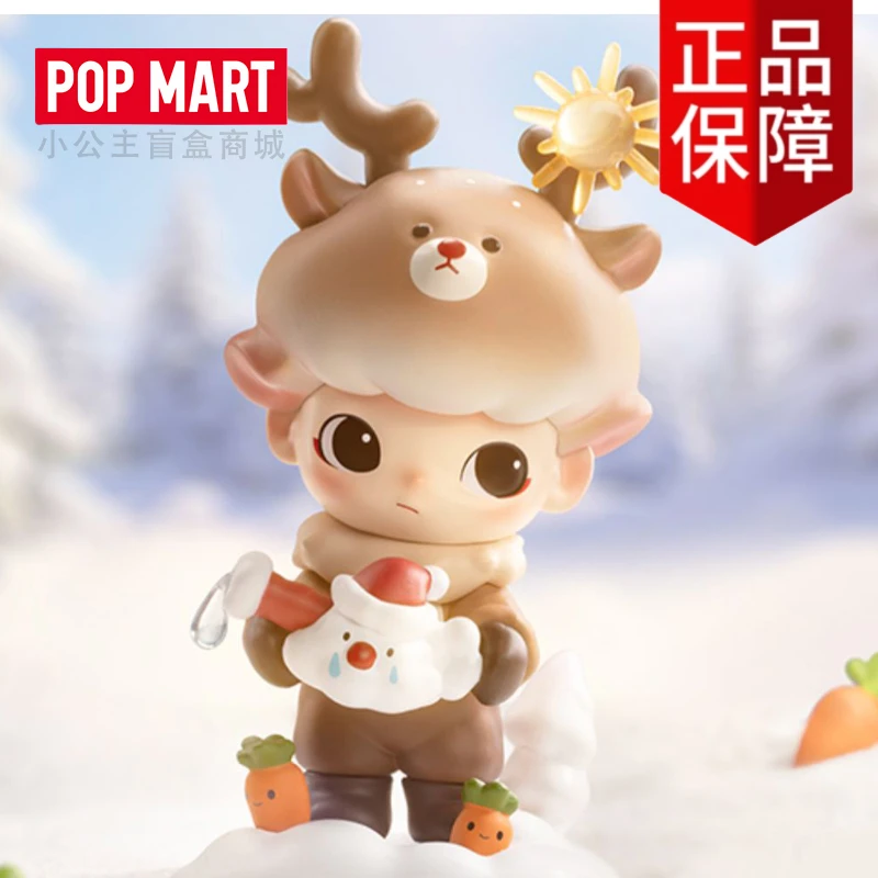 正版POPMART泡泡马特DIMOO雪人的来信潮玩盲盒圣诞手办公仔玩具