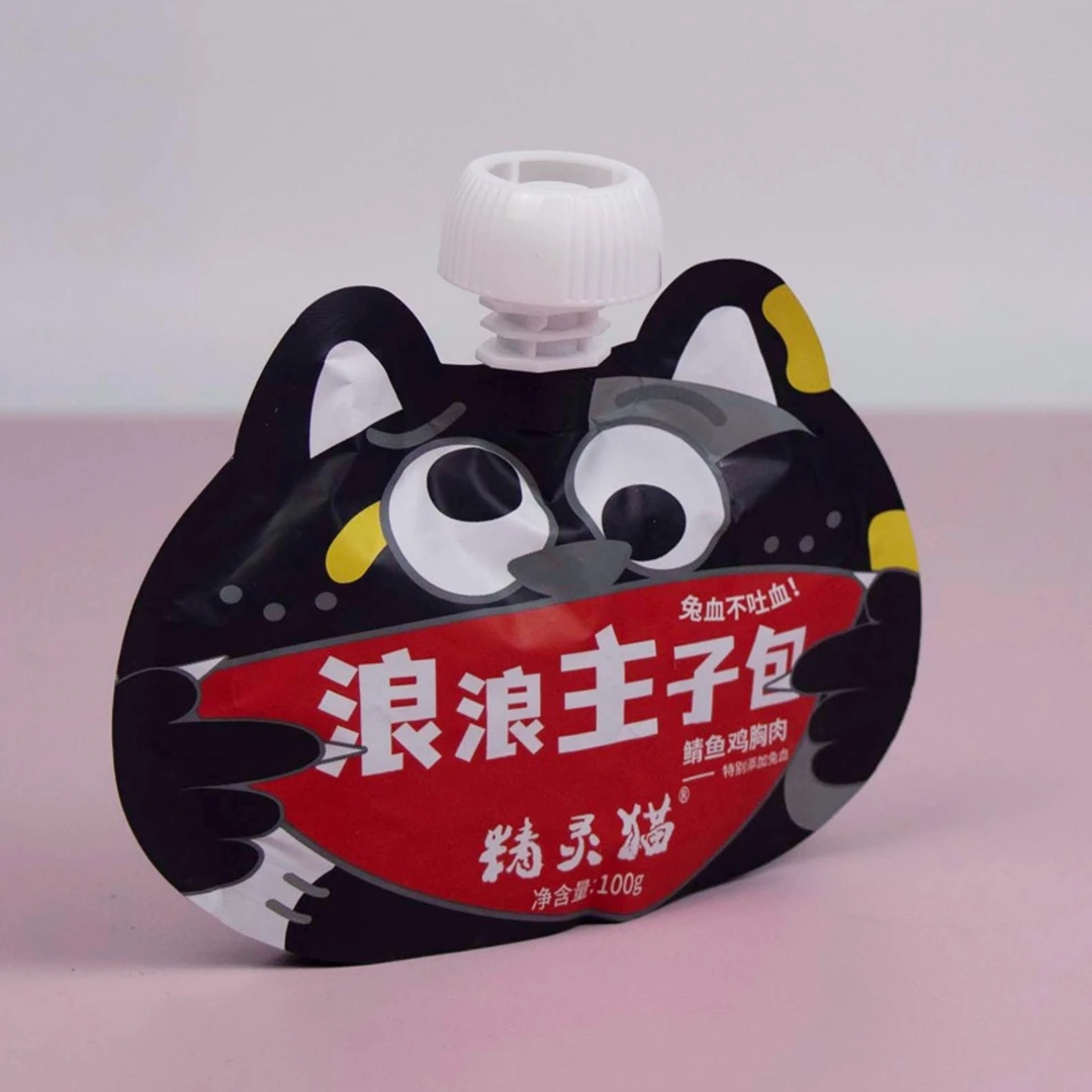 精灵猫主食酱包100g*6包成猫幼猫主粮鸡胸肉鲭鱼添加兔血好吃