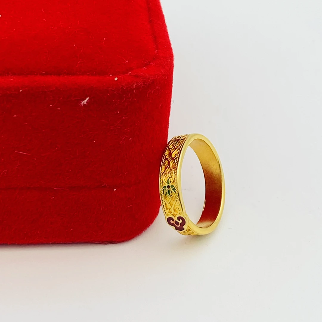 铜合金戒指 精工如意活口戒指