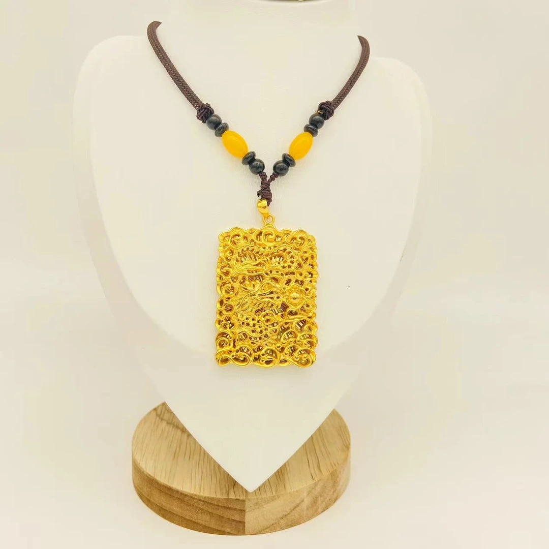 铜合金吊坠 精工霸气龙牌吊坠