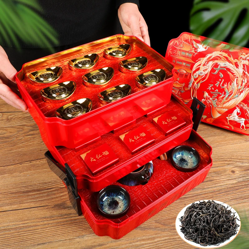 【爆款推荐】大红袍新茶碎银子云南普洱茶熟茶糯米香茶叶礼盒装送礼