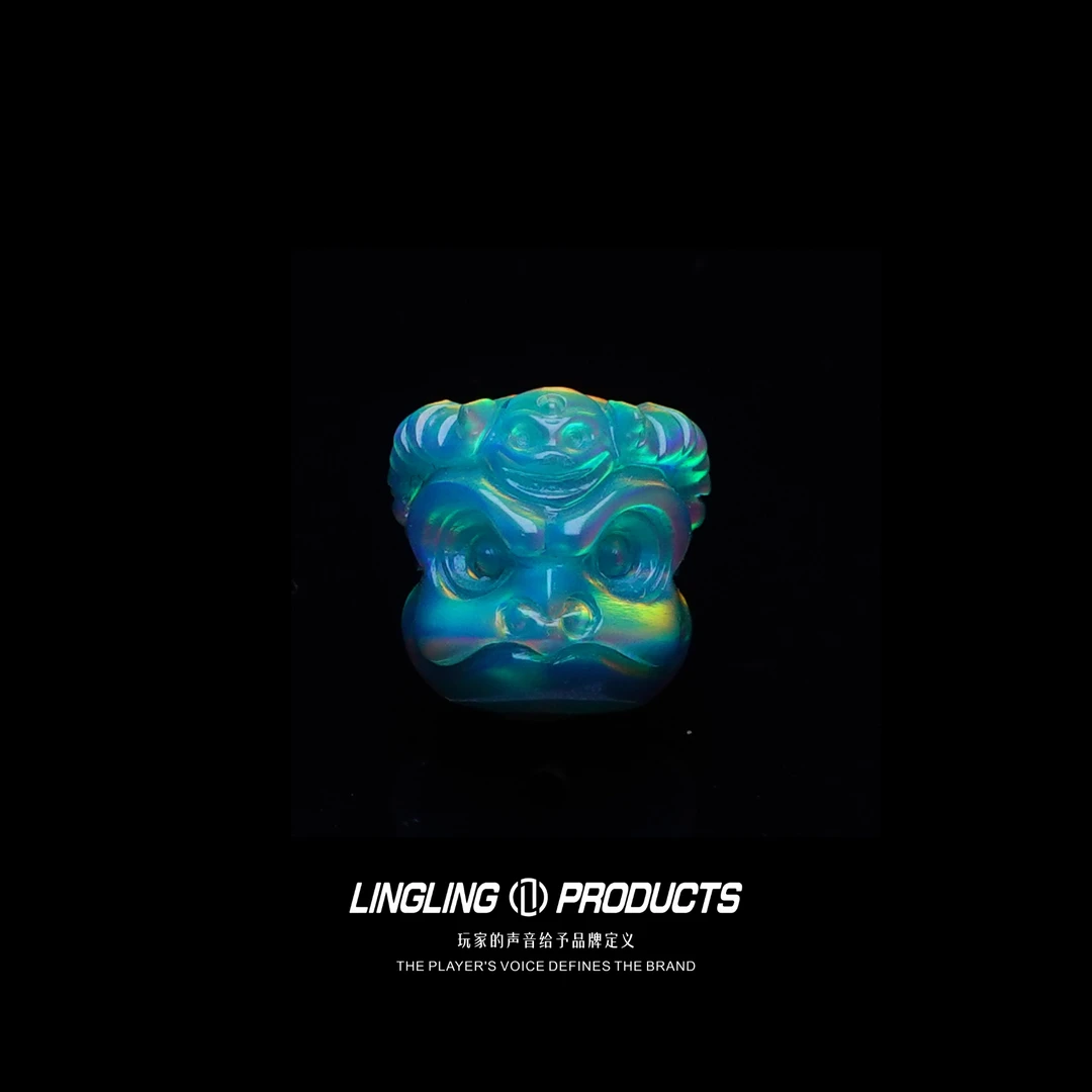 LING人造欧泊喜主大鹏鸟-冰羽11mm（适配8-10mm单圈）文玩隔珠