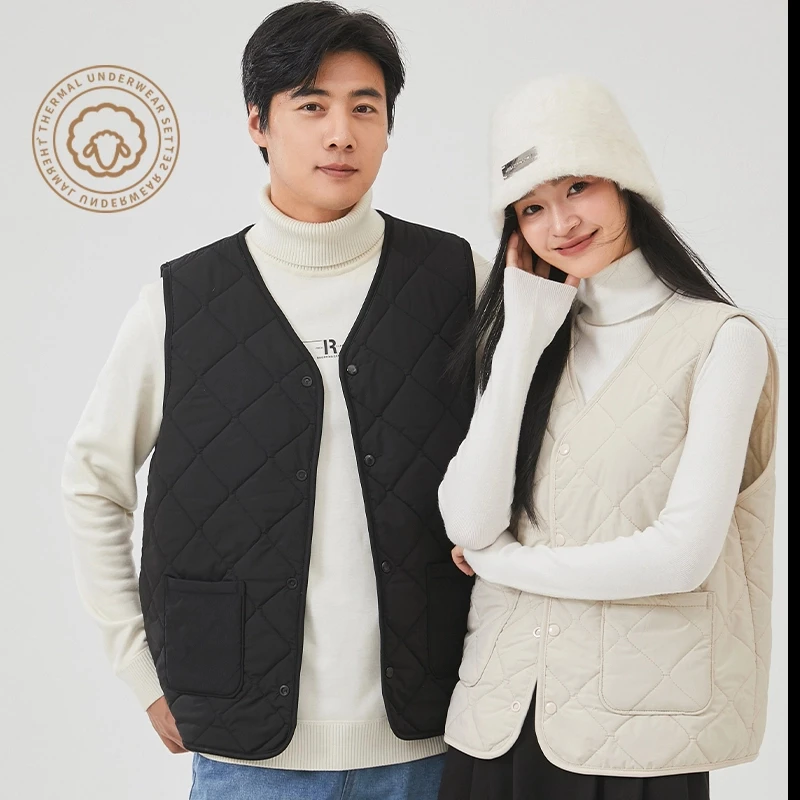 【百搭神器】男女同款羊 毛绗缝马甲261