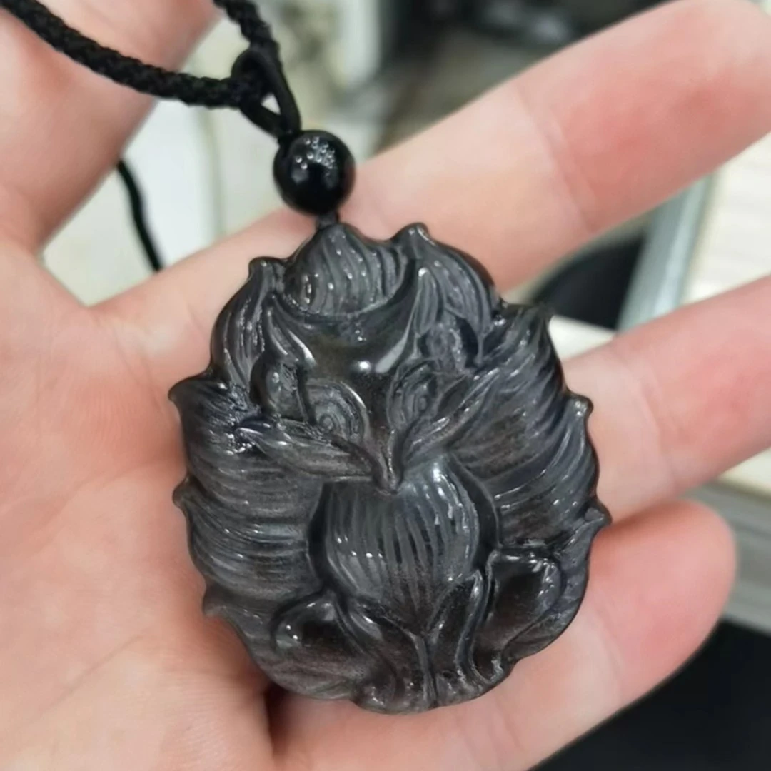 编号433-------银曜石吊坠40*45mm 多样性发其一