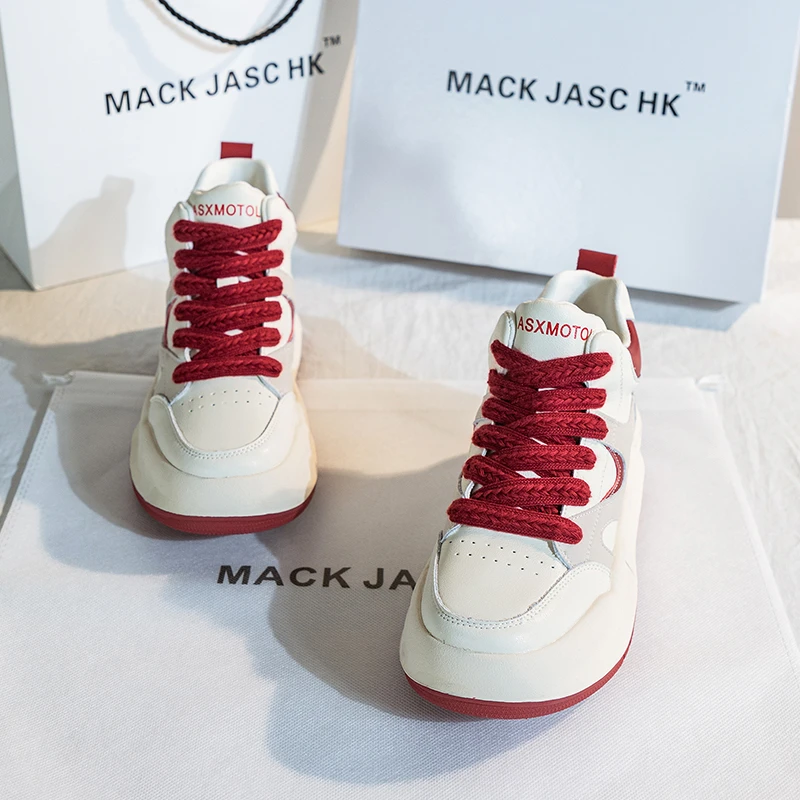 内增高11厘米高帮鞋网红新款透气板鞋运动鞋