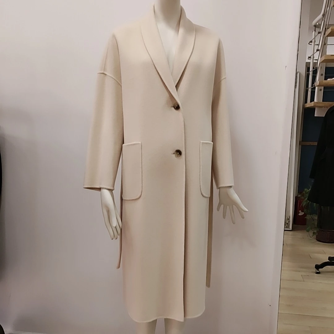 MOAISHI/莫艾诗高端定制羊绒大衣2024秋冬爆款时尚保暖女士外套