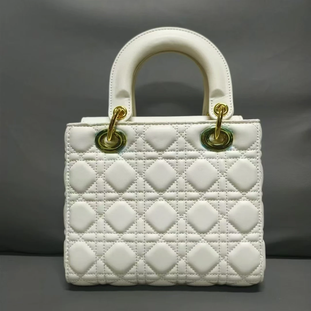 SMVP真皮包 亮面妃妃包 1015 白色