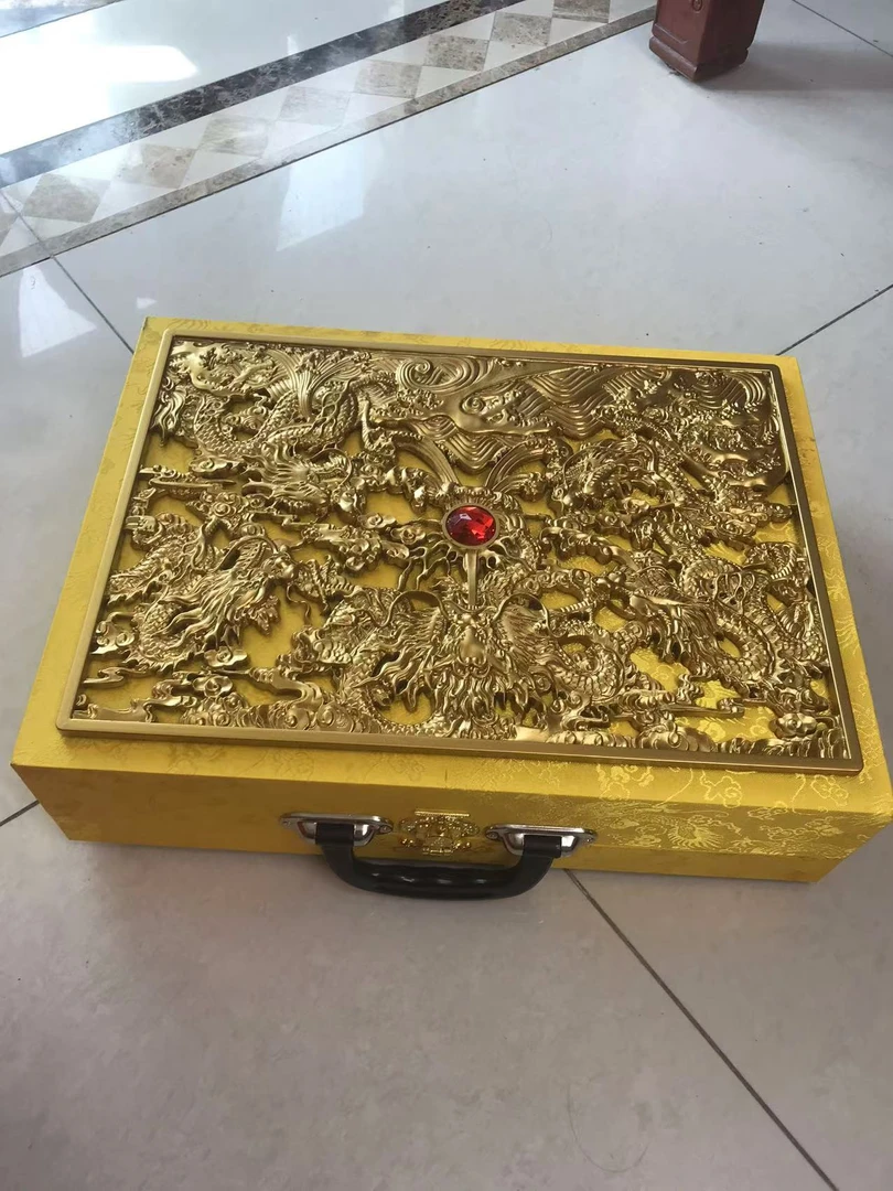 【仅直播展示非赠品】时尚收纳盒金色1