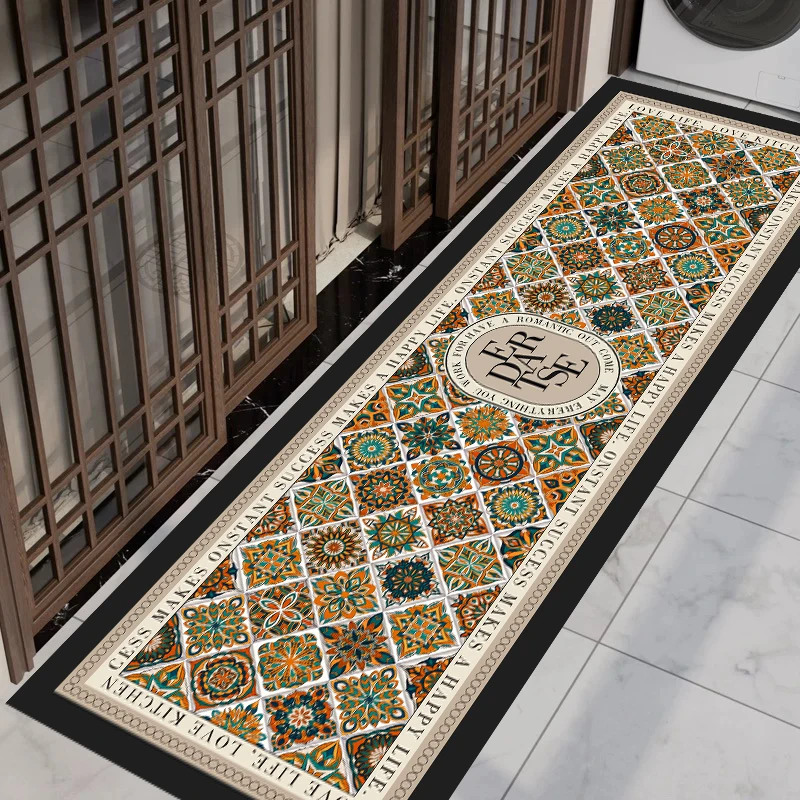 X1513【60*200cm】硅藻泥阳台飘窗床边地垫移门长条吸水地毯门垫