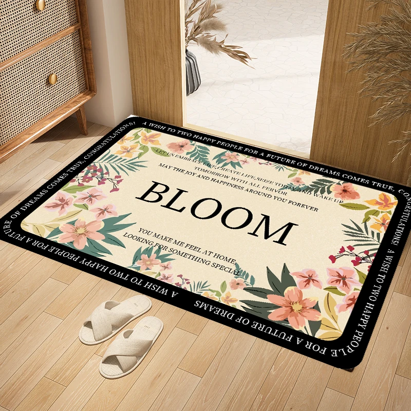 X146-1【50*80cm】硅藻泥地垫卫生间门口浴室防滑厕所玄关卧室毯