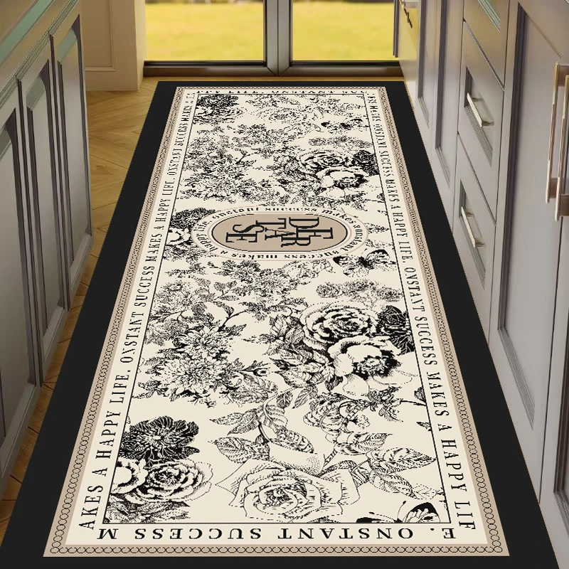 F207【90*160cm】硅藻泥地毯玄关门口入户玄关客厅卧室床边毯地垫