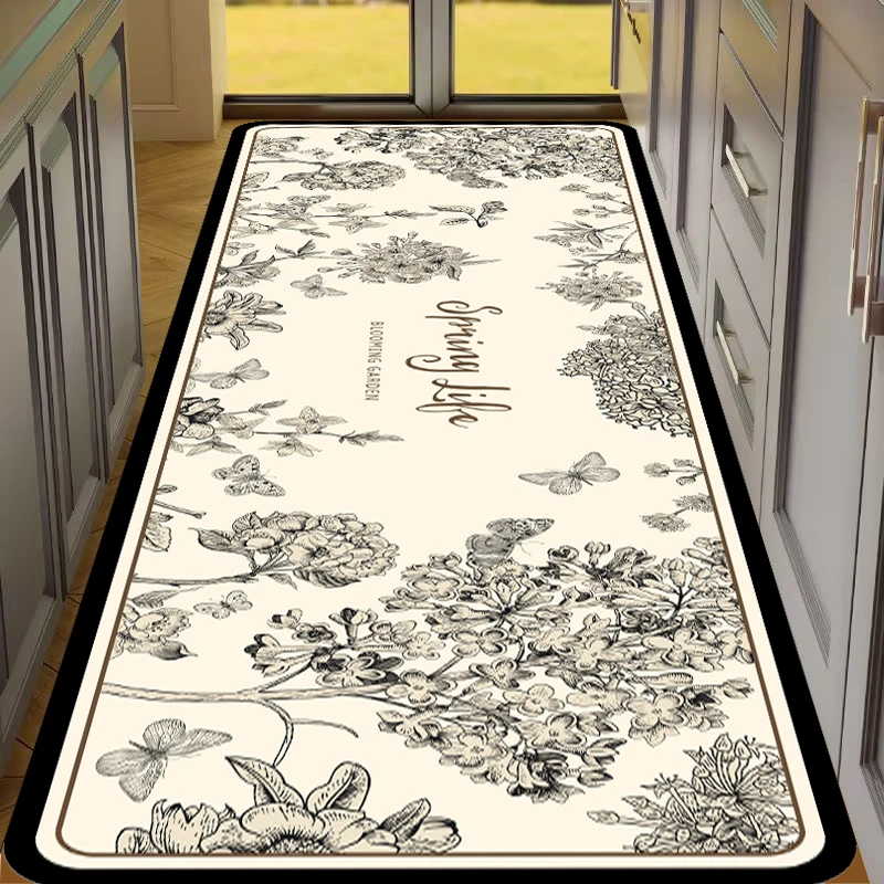 F235【60*160cm】硅藻泥地垫卫生间门口浴室防滑厕所床边玄关卧室毯