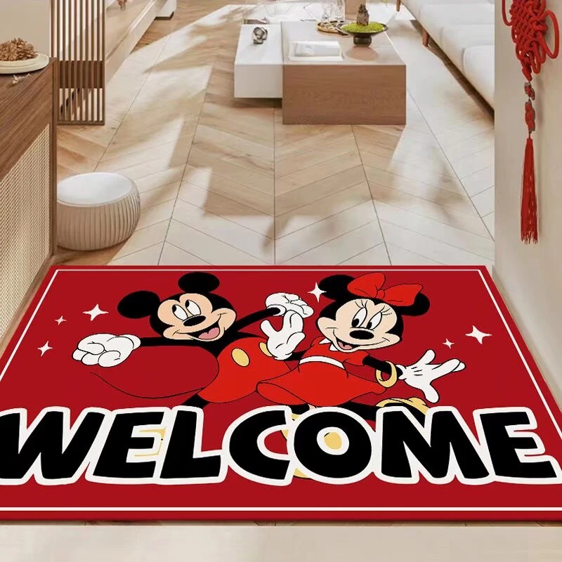 X1025【80*120cm】硅藻泥地毯玄关门口入户玄关蛇年门垫喜庆红地垫