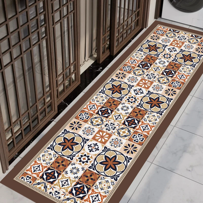 X1506【60*200cm】硅藻泥阳台飘窗床边地垫移门长条吸水地毯门垫