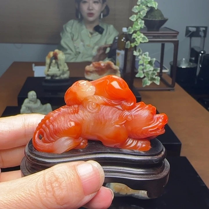 砖雕笑***～寿山石芙蓉石