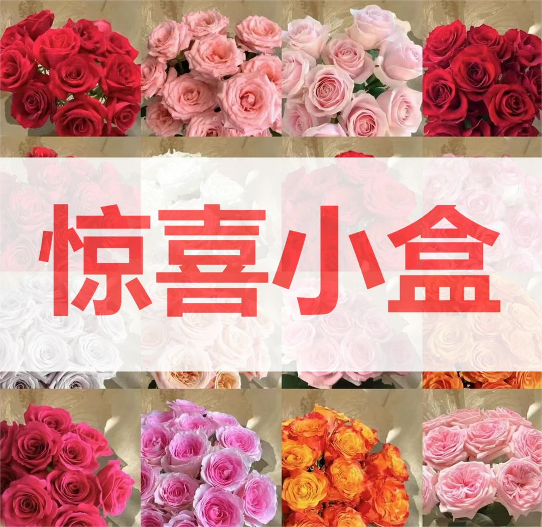 【惊喜小盒】忙盒云南鲜花基地直发玫瑰组合福利