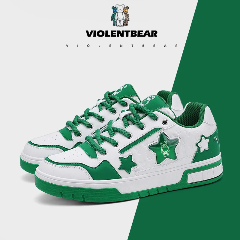 VIOLENTBEAR/暴力熊板鞋情侣秋冬新款运动休闲百搭潮流情侣款