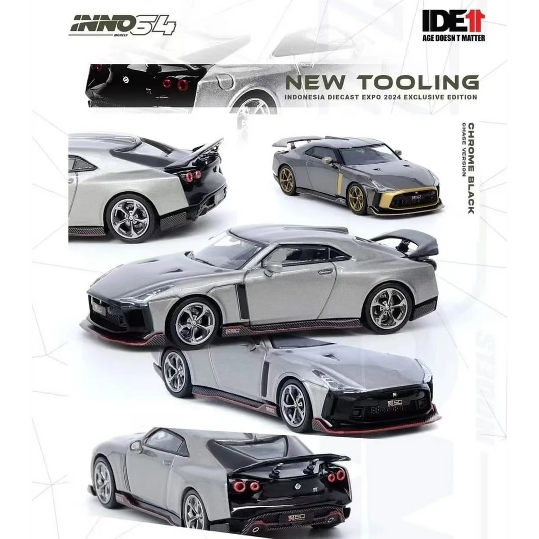 【现货】1:64收藏版inno印尼限定合金车模GTR34 收藏摆件小车