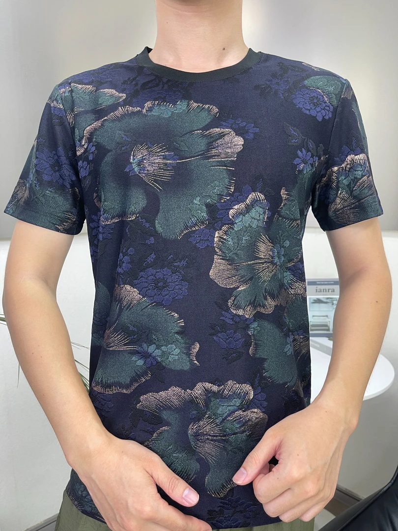 K男士夏季t恤男装短袖高端圆领上衣速干休闲时尚百搭半袖透气