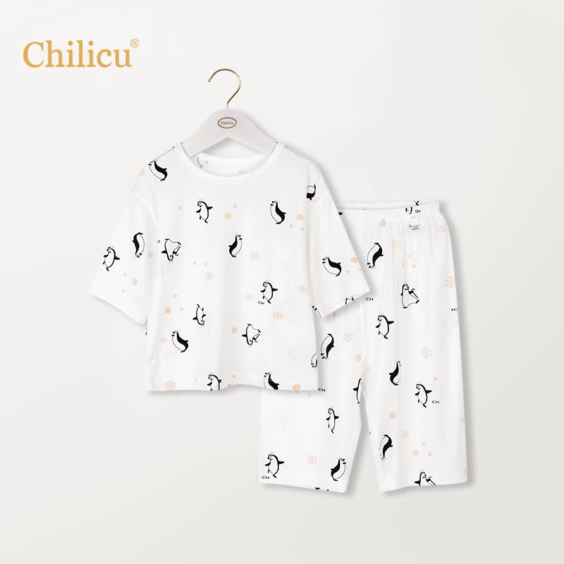 Chilicu家居套装  印花套装  透气  印花 薄款夏季莫代尔空调服