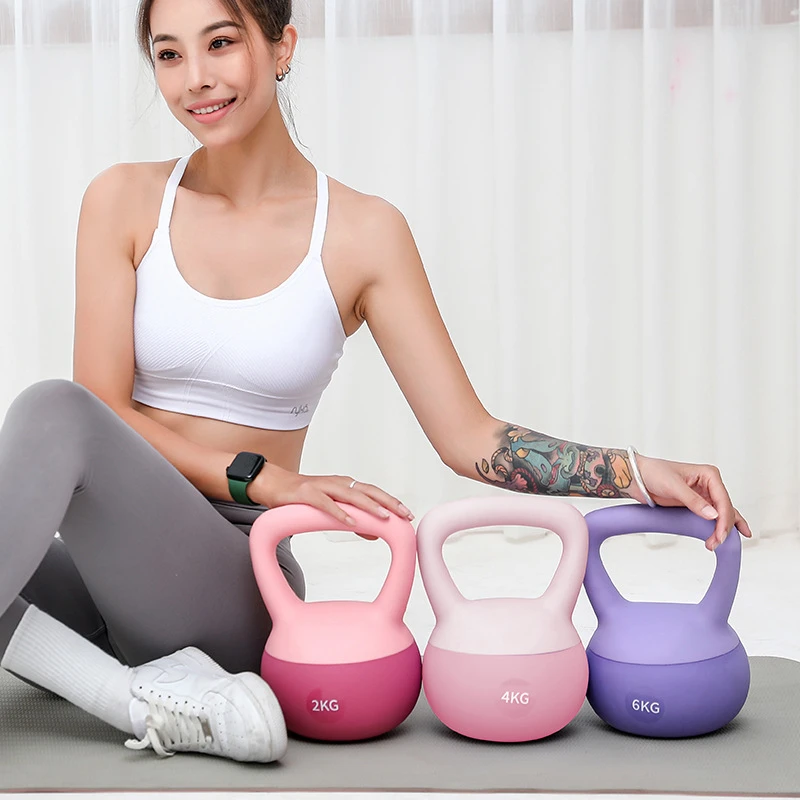 壶铃女士健身家用练手臂练臀器械提壶哑铃软壶铃深蹲力量训练器材