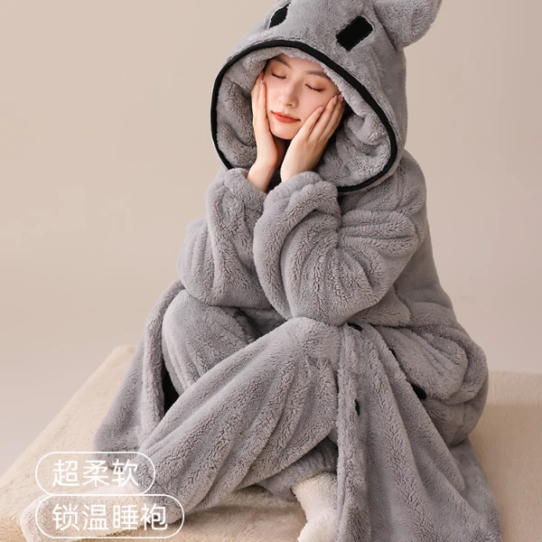 25春季新款长袖长裤睡衣时尚宽松休闲舒适睡衣女套装可外穿家居服