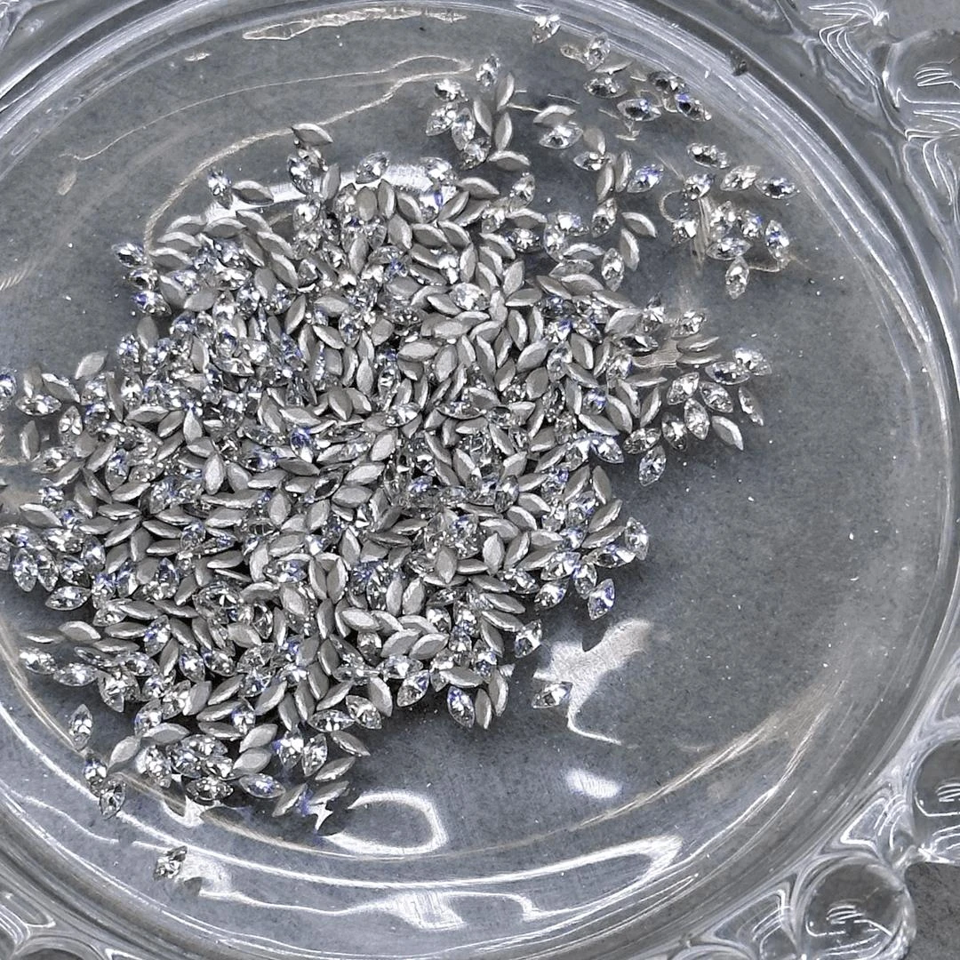 平底锆石迷你异形】超闪手工Diy美甲饰品迷你穿戴式平底钻爆闪堆