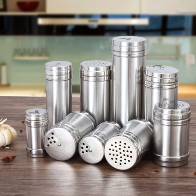 调料瓶烧烤撒料盒罐子厨房佐芝麻辣椒粉味精盐家用不锈钢