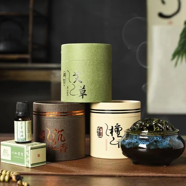 【艾草+送香炉】48盘天然檀香艾草香薰家用室内檀香薰厕所除臭