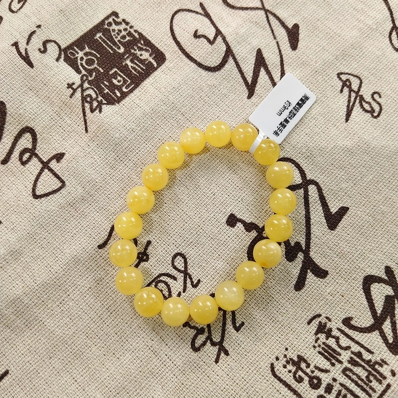 约9mm满蜜蜜蜡圆珠单圈手串