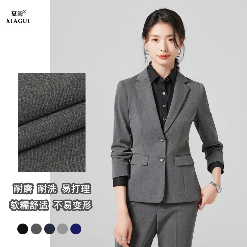 西装外套女2023新款秋冬职业西服面试商务女气质正装经理西服外套