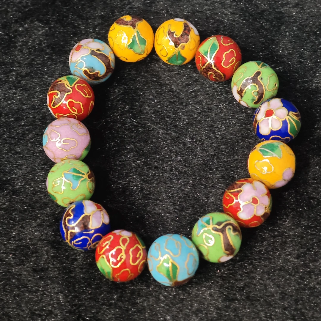 景泰蓝手串15颗（颜色随机）