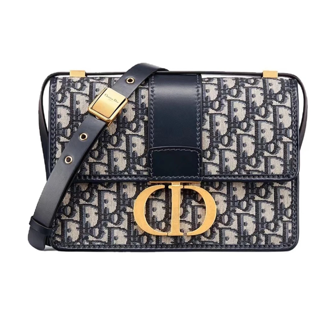 99新 DIOR/迪奥 蒙田30中号皮肩带直播间展示包
