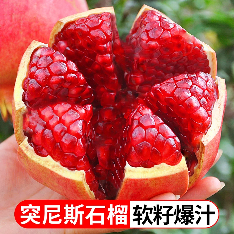 四川新鲜软籽石榴4.5斤新鲜甜石榴爆汁饱满清甜多汁
