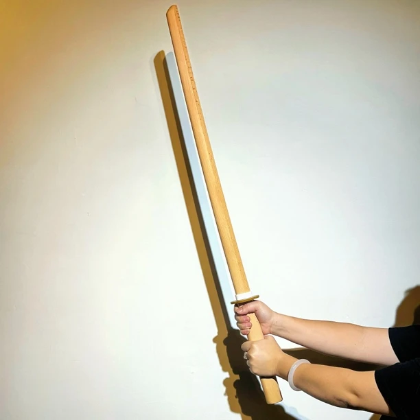 白榉木居合木刀日本剑道木剑训练竹刀练习竹剑未开刃无刀鞘