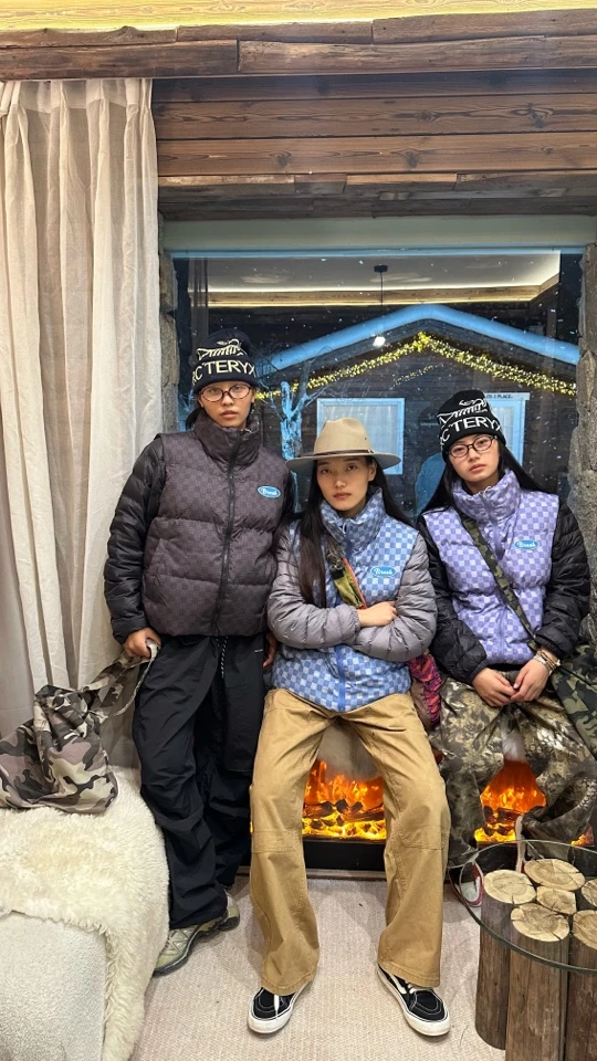 秋冬美式复古撞色格纹立领马甲外套加厚