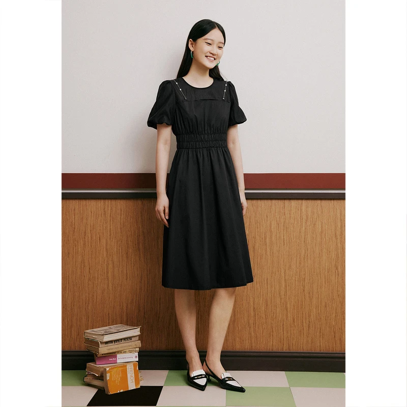 PSALTER/诗篇连衣裙女装连衣裙气质时尚夏季黑色6C63205233