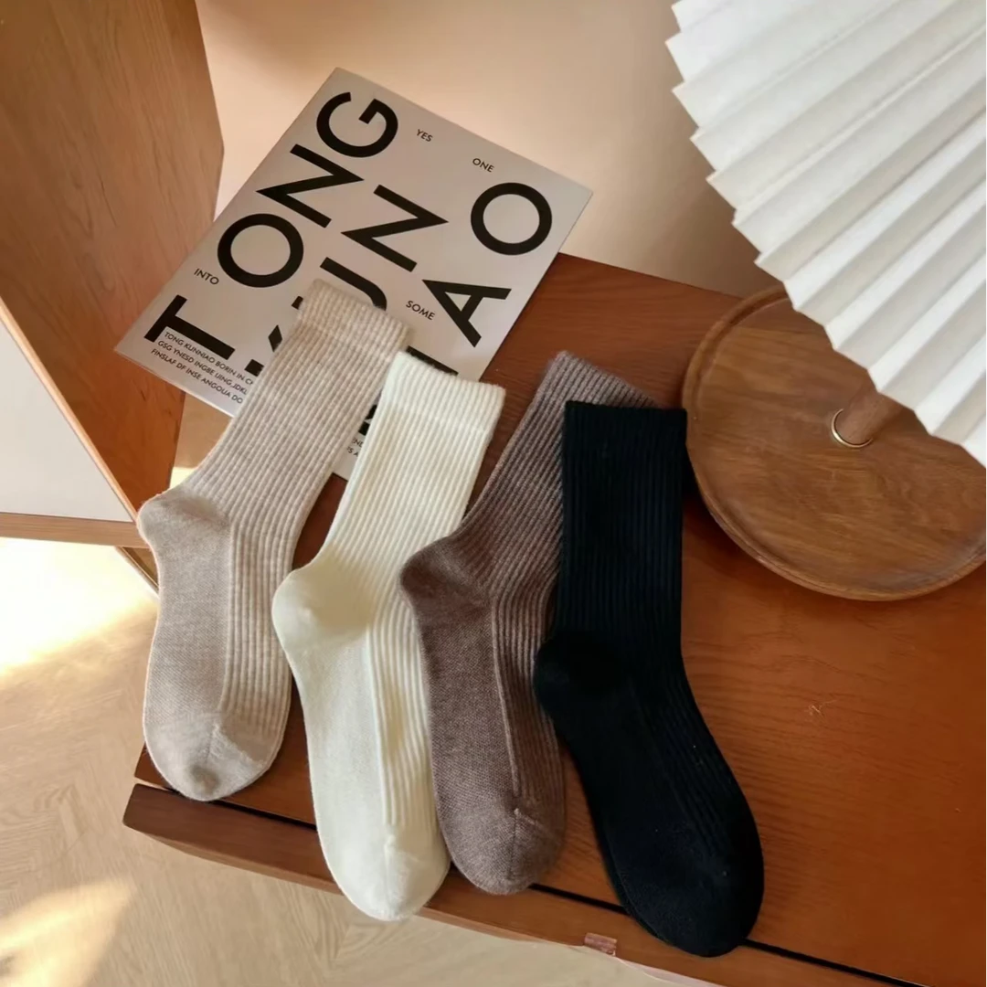 6Y精装独立包装羊毛袜中长筒百搭款袜子W6026T