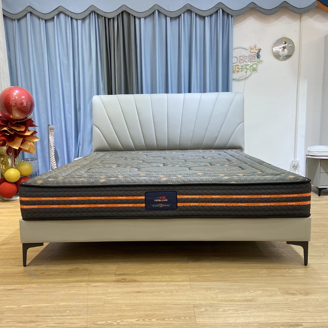 【爱云】孔雀女王床意式轻奢头层牛皮主卧床时尚大床极简主卧双人床