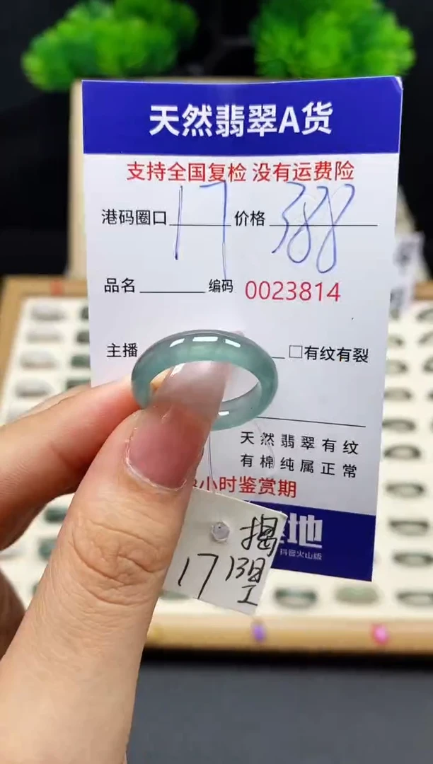 【闪购商品】翡翠戒指未镶嵌天然A货翡翠3814